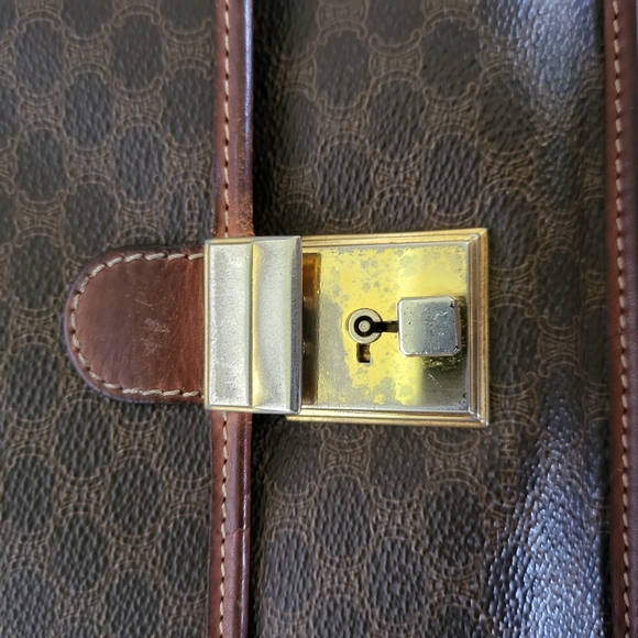 CELINE Macadam Pattern Second Clutch Bag Coated Canvas - Picture 10 of 13